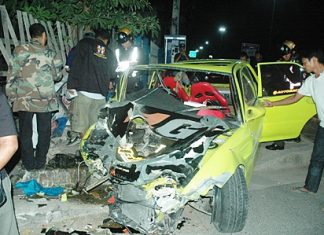 Excessive alcohol was determined as the cause of this fatal accident on Sukhumvit Road Soi 54.
